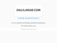 Tablet Screenshot of dalilarab.com